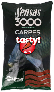 SENSAS Krmítková směs 3000 Carp Tasty Spicy (koření) 1kg