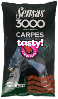 SENSAS Krmítková směs 3000 Carp Tasty Jahoda 1kg
