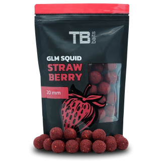 TB BAITS Boilie GLM Squid Strawberry 1kg 24mm