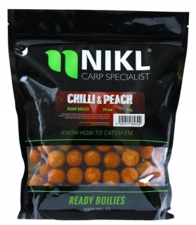 NIKL Hotové boilies Chilli & Peach 250g 20mm