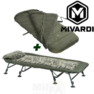 AKCE MIVARDI Lehátko CamoCODE Air8 + spací pytel New Dynasty Extreme