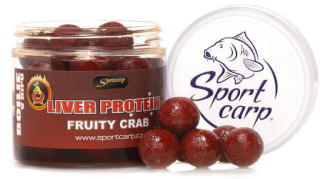 SPORTCARP Dipované boilies Dipped Boilies Fruity Crab 18mm