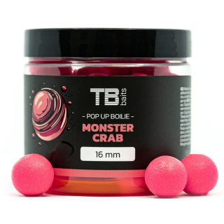 TB BAITS Plovoucí boilie Pop-Up Pink Monster Crab + NHDC 65g 16mm