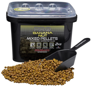 STARBAITS Pelety Mixed Pro Banana Nut 2kg