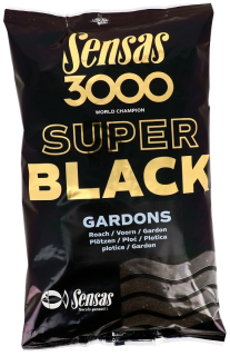 SENSAS Krmítková směs 3000 Super Black Gardons 1kg