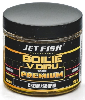 JET FISH Boilie v dipu Premium Clasicc Cream / Scopex 200ml 20mm
