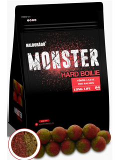 HALDORADO Monster Hard Boilie 24+ Červený losos