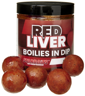 STARBAITS Boilies in dip Red Liver 150g 20mm