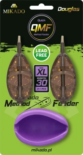 MIKADO Set krmítek Method Feeder Douglas Q.M.F. Set XL 2x50g + forma