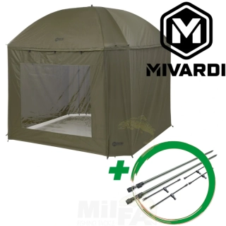 AKCE MIVARDI Deštník s komplet zakrytím Session Umbrella XL + sada stabilizačních tyčí Session Umbrella XL