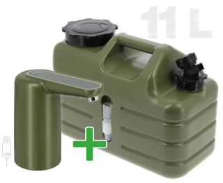 AKCE NGT Kanystr Heavy Duty Water Carrier 11l + automatická pumpa NGT Auto Water Tap