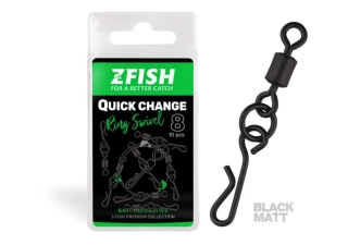 ZFISH Obratlík Quick Change Ring Swivel Matt #8