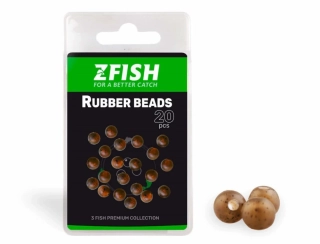 ZFISH Gumové korálky Rubber Beads 20ks 6mm