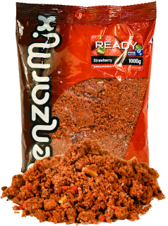 BENZAR MIX Předmíchaná krmná směs Ready Carp Groundbait Jahoda 1kg