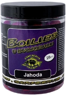 CARP SERVIS VÁCLAVÍK Boilies v dvojobalu Jahoda 180g 20mm