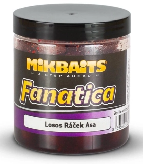 MIKBAITS Boilie v dipu Fanatica Losos Ráček Asa 250ml 20mm