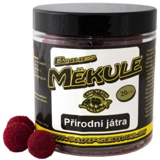CARP SERVIS VÁCLAVÍK Boilies Měkule Přírodní játra 140g 20mm