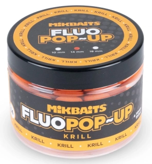 MIKBAITS Plovoucí Fluo boilie Krill 150ml 14mm