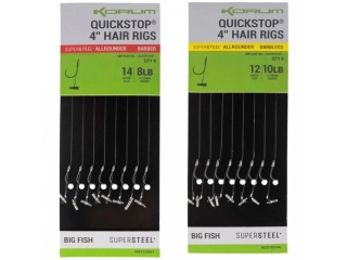 KORUM Hotový návazec Big Fish Quickstop Hair Rigs Barbed 10cm #10