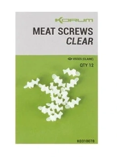 KORUM Meat Screws Clear