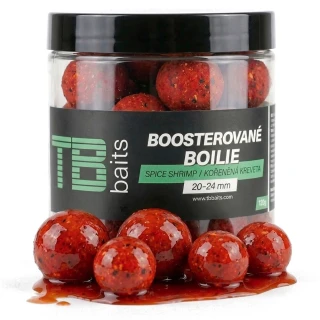 TB BAITS Boosterované boilie Spice Shrimp 120 g 20-24 mm
