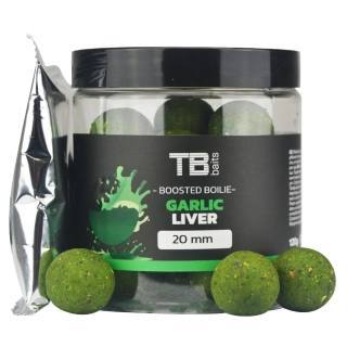 TB BAITS Boosterované boilie Garlic Liver 120g 20mm