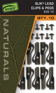 FOX Závěsky Edges Naturals Slik Lead Clip&Pegs #10