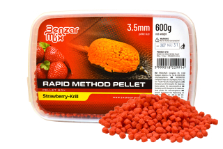 BENZAR MIX Rapid Method Pellet Jahoda Krill 600g 3,5mm