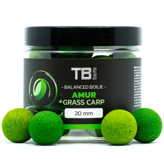 TB BAITS Vyvážené boilie Balanced + Atraktor Amur 100g 20mm