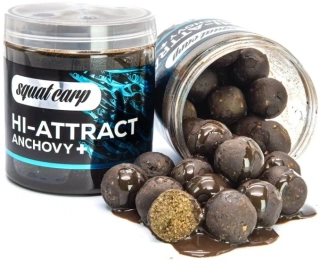 SQUAT CARP Boilies v dipu Hi-Attract Anchovy+ 24mm 220g