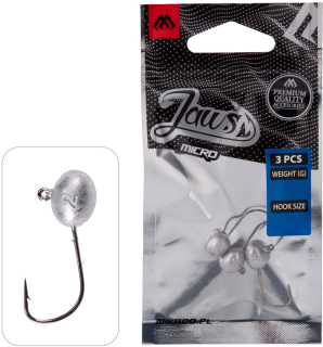 MIKADO Jigová hlavička Jaws Micro 3ks 1g #2