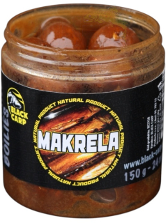 BLACK CARP Dipované boilies Makrela 150g 24mm