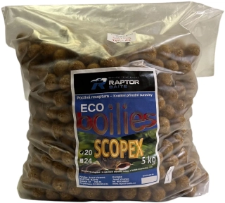 RAPTOR BAITS Boilies ECO Scopex 5kg 24mm