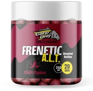 CARP ONLY Dipované boilies Frenetic A.L.T. Boosted Boilies Chilli Spice 20mm 250ml