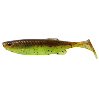 SAVAGE GEAR Gumová nástraha Fat Minnow T-Tail Chartreuse Pumpkin 10,5cm 11g