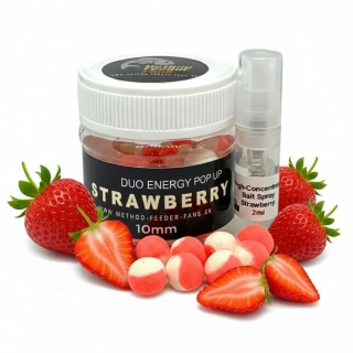 METHOD FEEDER FANS Plovoucí Boilies Duo Energy Jahoda 12mm 50ml