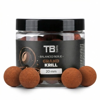 TB BAITS Vyvážené boilie Balanced + Atraktor Grand Krill 100ml 24mm