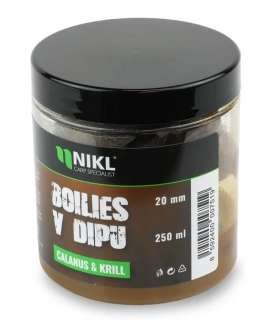 NIKL Boilies v dipu Calanus & Krill 250ml 20mm