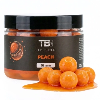 TB Baits Plovoucí Boilie Pop-Up Peach + NHDC 50g 12mm