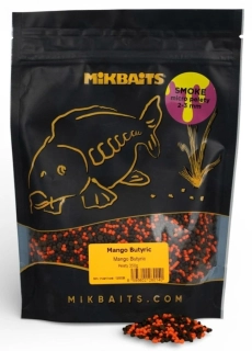 MIKBAITS Smoke Micro Pelety Mango Butyric 350g 2-3mm