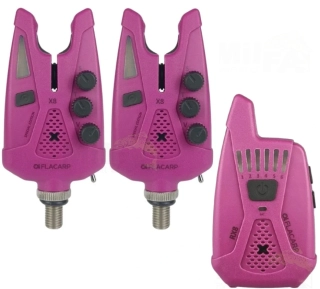 FLACARP Sada signalizátorů 2+1 X8 + RX8 Fialová