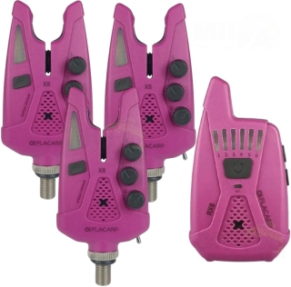 FLACARP Sada signalizátorů 3+1 X8 + RX8 Fialová