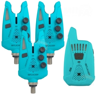 FLACARP Sada signalizátorů 3+1 X8 + RX8 Tyrkysová