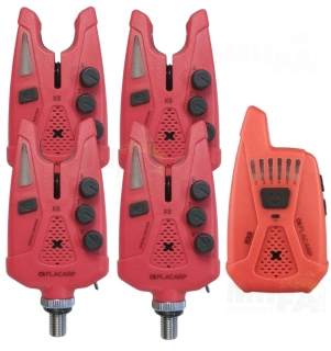 FLACARP Sada signalizátorů 4+1 X8 + RX8 Červená