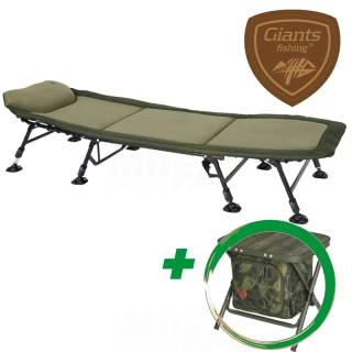 AKCE GIANTS FISHING Lehátko Deluxe FX 8Leg + ZDARMA Skládací stolek s taškou GIANTS FISHING Folding Table with Bag