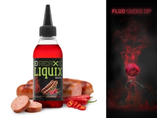 DELPHIN Fluo dip D SNAX LiquiX 100ml Frankfurtská klobása Chilli
