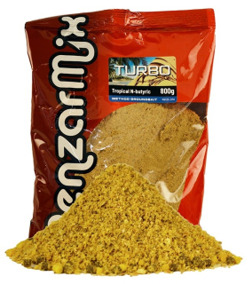 BENZAR MIX Krmítková směs Turbo Method Tropical N-Butyric 800g