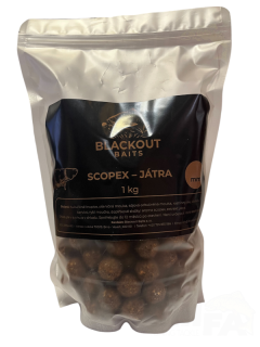 BLACKOUT BAITS Boilies Scopex Játra 1kg 20mm