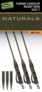FOX Závěsky Naturals Tubing Leadclip Ready Rigs 3ks #7