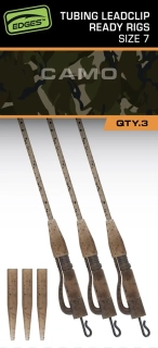 FOX Závěsky Camo Tubing Leadclip Ready Rigs 3ks #7
